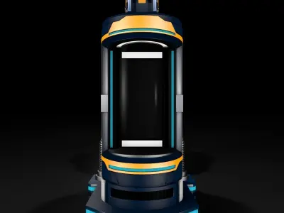 Sci Fi Liquid Container 3D model