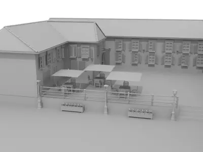 Village Town 3D model