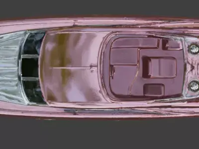 Luxury Sleek Sport Yacht 3D Model 3D model