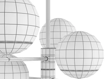 Pendant lamp Maytoni MOD048PL-06G 3D model