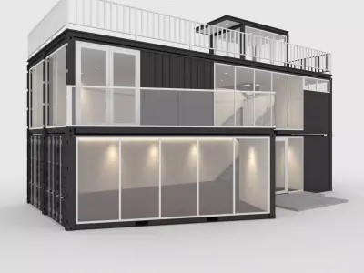 Container Cabin 1 3D model