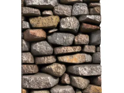 Bleached Fieldstone Wall Mesh 3D print model purchase