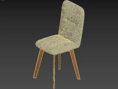 chair NAVIGLI Marron clair 3D model
