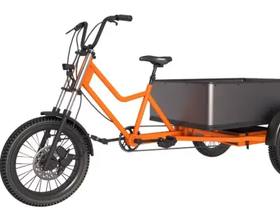 Rad Power Bike RadBurro with Cargo Box 3D model