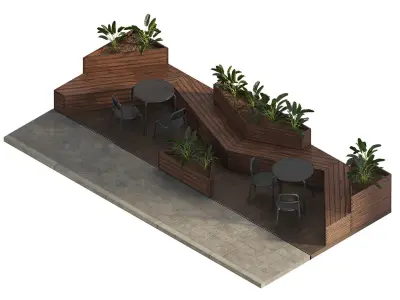 Parklet 1 3D model