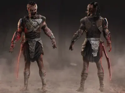 Predator Dek from Badlands Low-poly 3D model