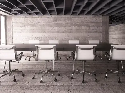 Office - Conference Room Table 08 3D model