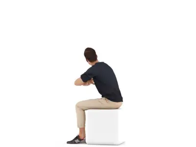 Eric posed 5 3D model