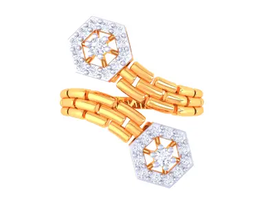 Women Ring  Render 3dm STL OBJ FBX Details 3D print model 137
