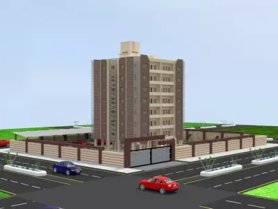 Exterior Design ED02 Low-poly 3D model