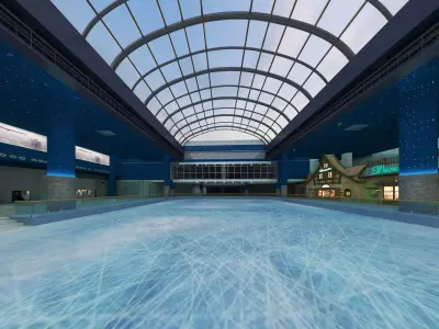 Ice Skating venue 3D model