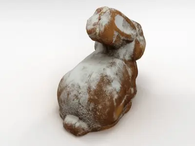 Bunny Easter Cake 3D model