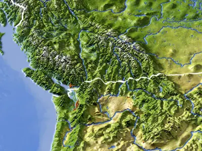 Canada High resolution 3D relief maps 3D model