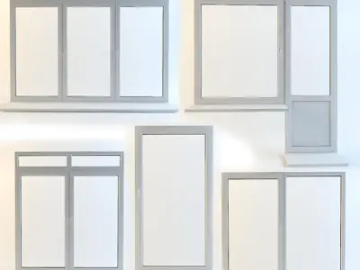 Window set of windows and doors 3D model
