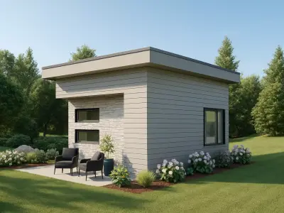 Modern Tiny House 3D Model Compact Living Design 3D model