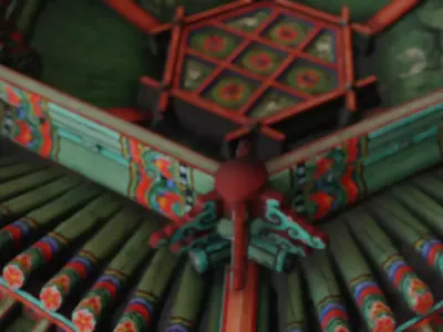 Roof of Ureukjeong Pavilion in Uirimji Reservoir 3D model
