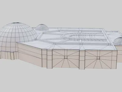 Cantina Tatooine Low-poly 3D model