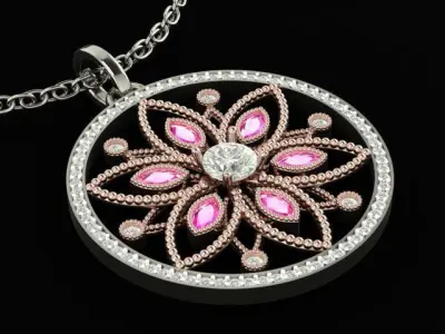 Beautiful Star Pendant 3D print model