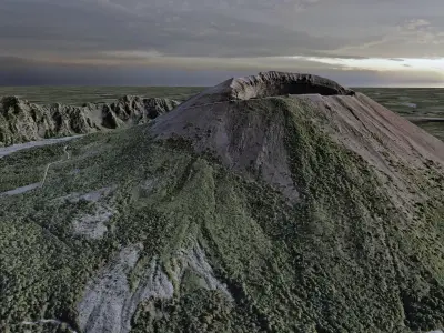 Mount Vesuvius Multipurpose Terrain Model 3D model