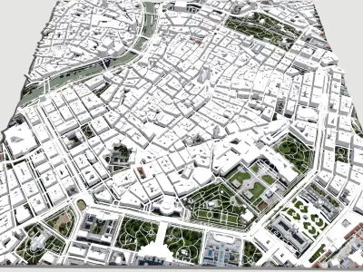 Cityscape Vienna Austria 3D model