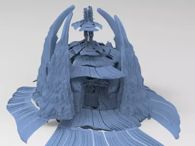 Dark Shroom Satellite Arch  3D model