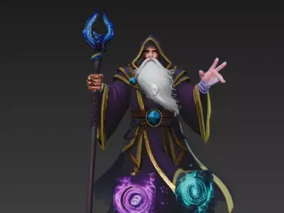 The Archmage Ascendant - Master of the Elemental Realms 3D model