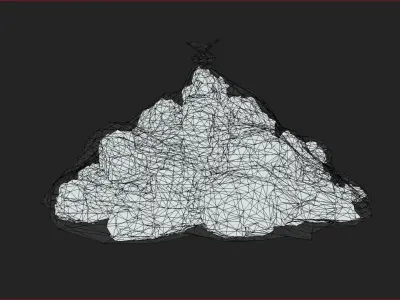 Low Poly Large Weed Pouch Low-poly 3D model