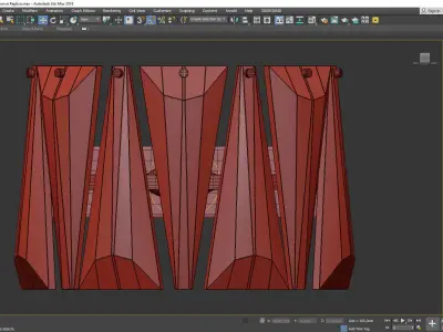 MARCELLA WALL Low-poly 3D model