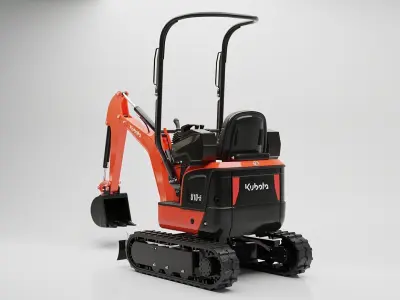 Kubota U10-5 mini-excavator 3D model