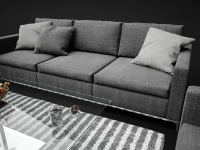 Sonder Living - Lauren Modular Sofa 07 3D model