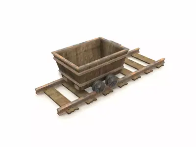 Lore and Rails Game Ready Low-poly 3D model