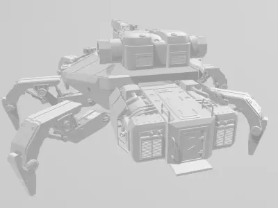 Mobile ion cannon 3D print model