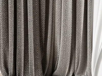 Curtain modern 8 3D model