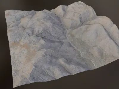 Arid Landscape 2 - Scan 3D model