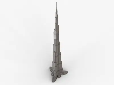 Burj Khalifa Dubai Skyline Tower 3D print model