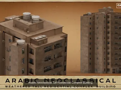 Arabic Neoclassical Urban Kit 3D Model Pack