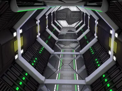 Sci Fi Corridor   3D model