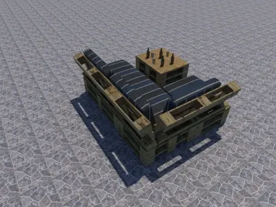 pallet sofas 3D model