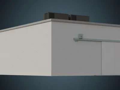 Industrial Building 2A Low-poly 3D model