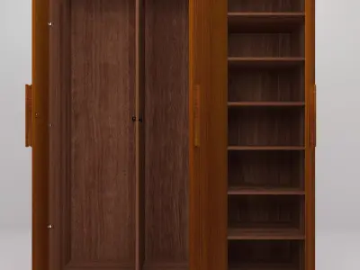 wooden cupboard 3D model