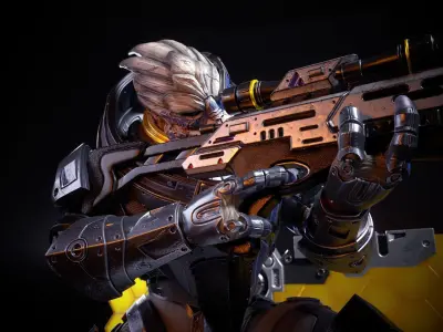 Mass Effect Fanart - Garrus Vakarian 3d print figurine 3D print model