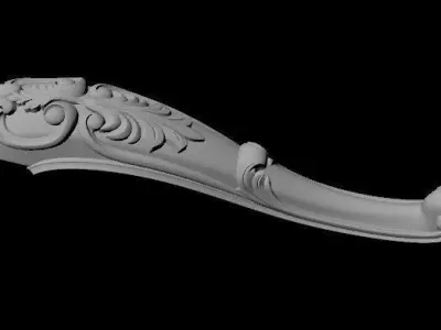 leg High quality 3d models for processing on a cnc machine 3D model 2
