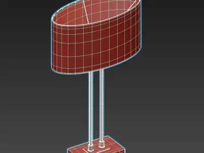 PLAZA table lamp with shade 3D model