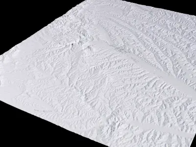 Pingliang China City Landscape 3D Model 3D model