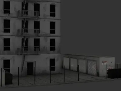 Residence Type1 Lowpoly Low-poly 3D model