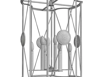  Cresson Pendant Low-poly 3D model