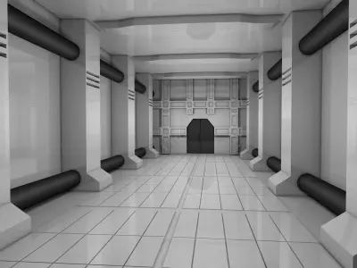 Hallway Interior 3D model