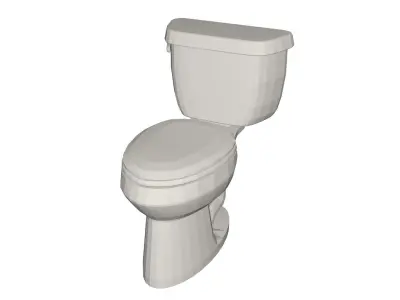 Toilet Low-poly 3D model get