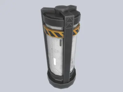 Scifi Powercell Low-poly 3D model