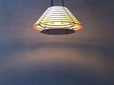 Wood Lamp R208 - Laser Cut 3D model